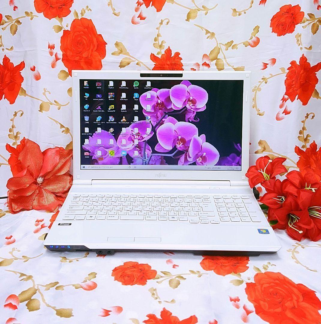 極上品/新品高速SSD256GB/DVD焼きソフト/最新Win11/テンキー/