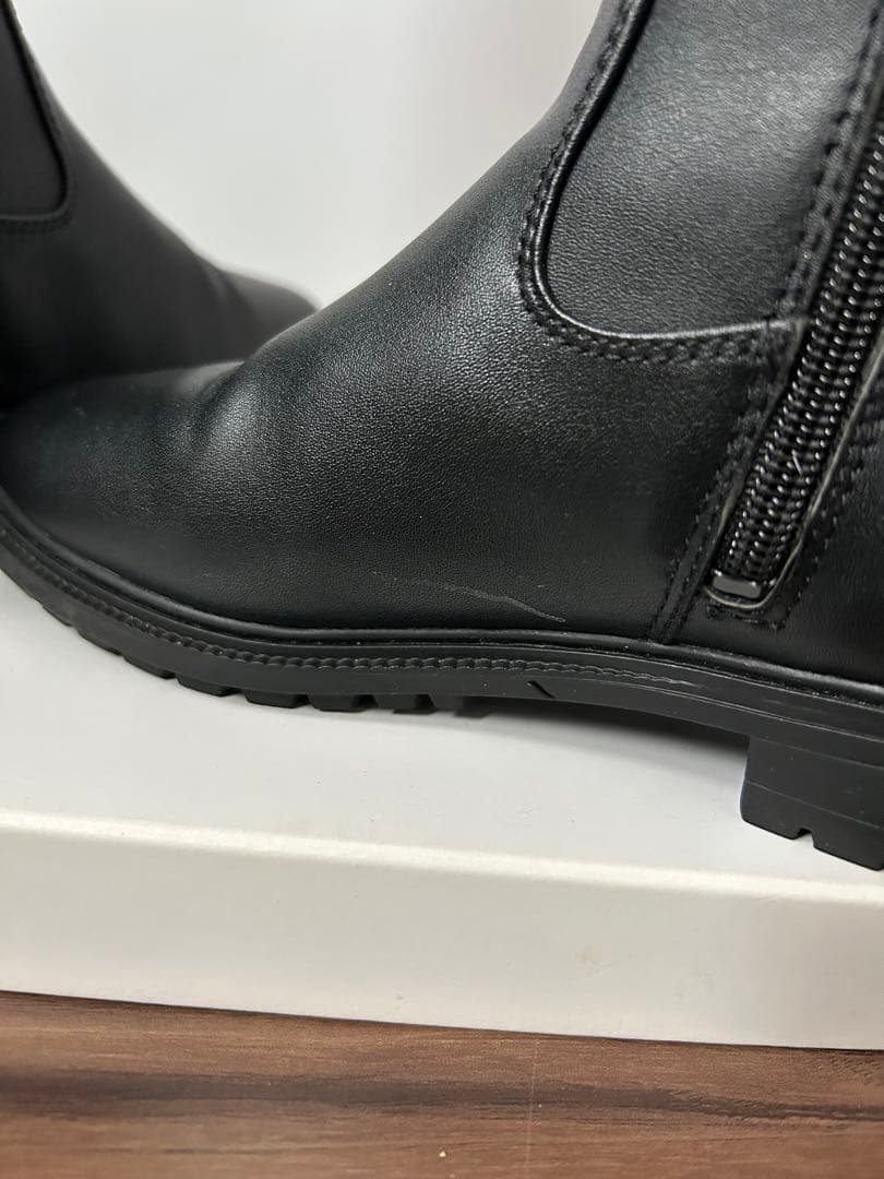 COACH 黒 フランクリン ライディング ロングブーツ ゴールド金具 24cm