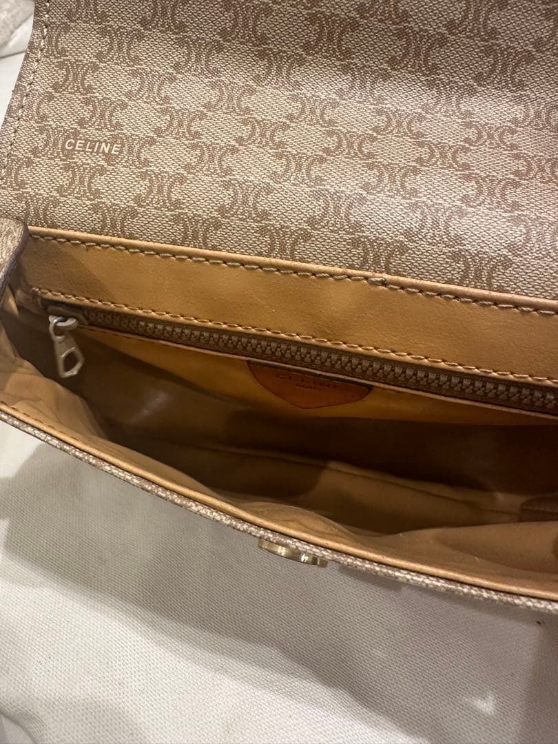 CELINE ベージュ ショルダーバッグ