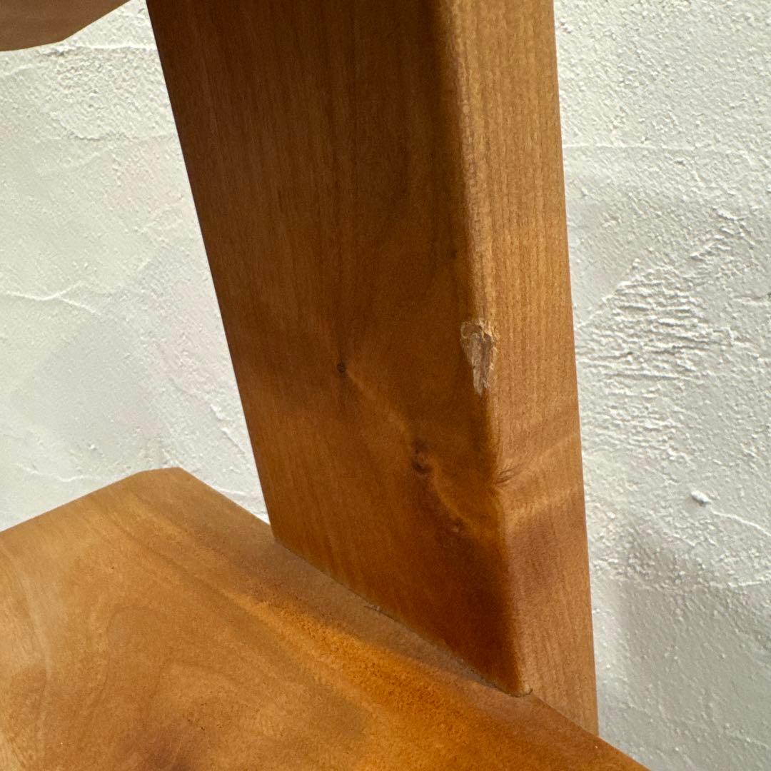 キャスター付きフリーラック 5段 ブラックチェリー無垢