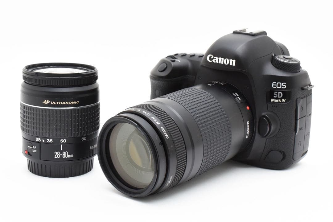 保証付き/Canon EOS 5D Mark IV標準&望遠ダブルレンズセット