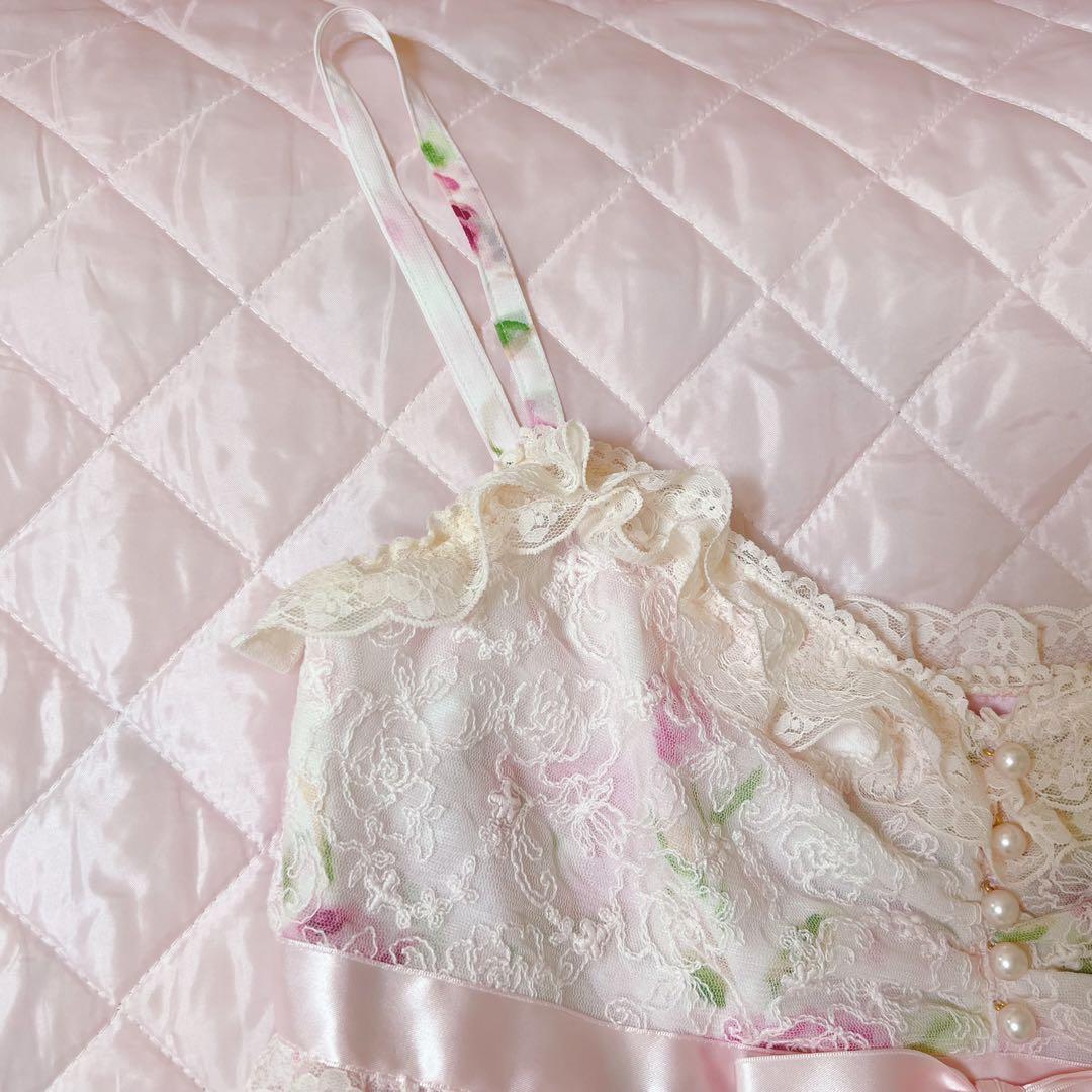 【美品】ジーザスディアマンテ　復活ぼかし薔薇柄　お嫁ワンピース　42