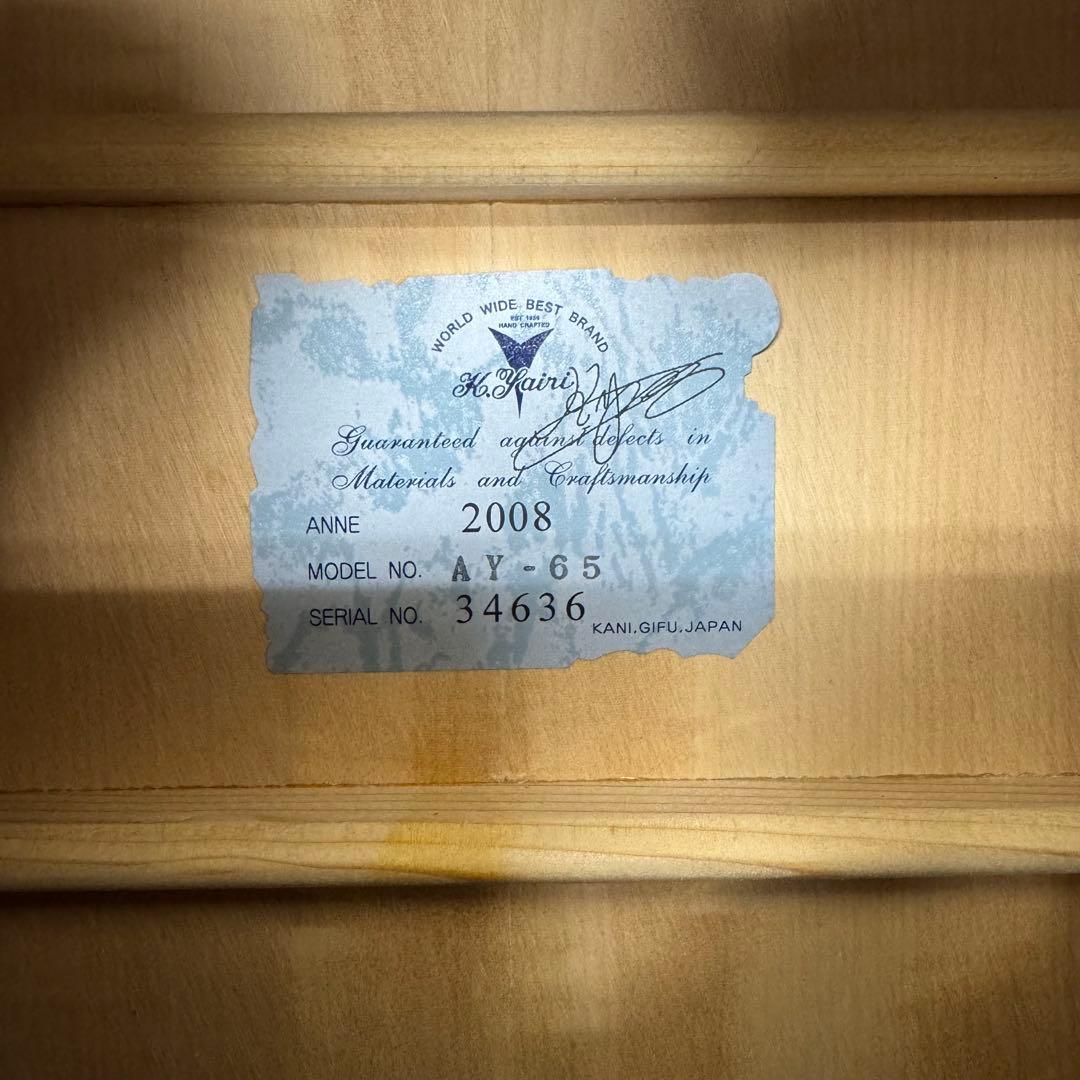 【美品 】 K.Yairi Alvarez Yairi ヤイリ AY-65