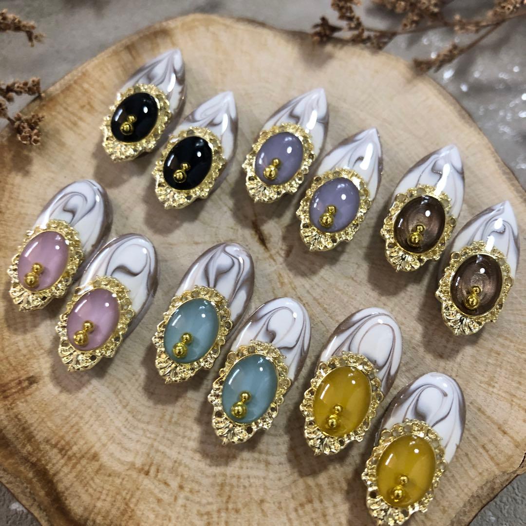 R-519 ✴︎レジンカボション6カラーஐ.*