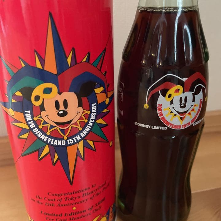 【限定品】東京ディズニーランド　15周年記念　コカ・コーラボトル