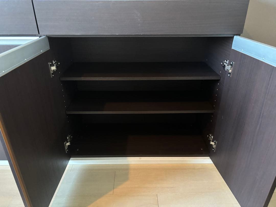 【値下げ】【送料込】　ニトリ　バーカウンターマルチ2 120cm ダークブラウン