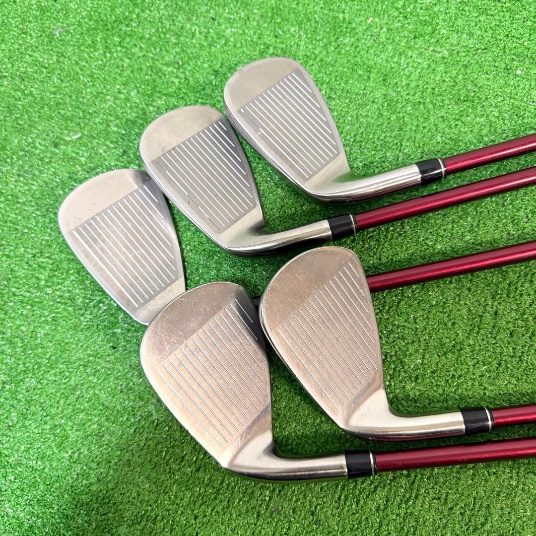 PRGR RED アイアンセット　5-9 全5本　SR 右打ち　グリップ良好