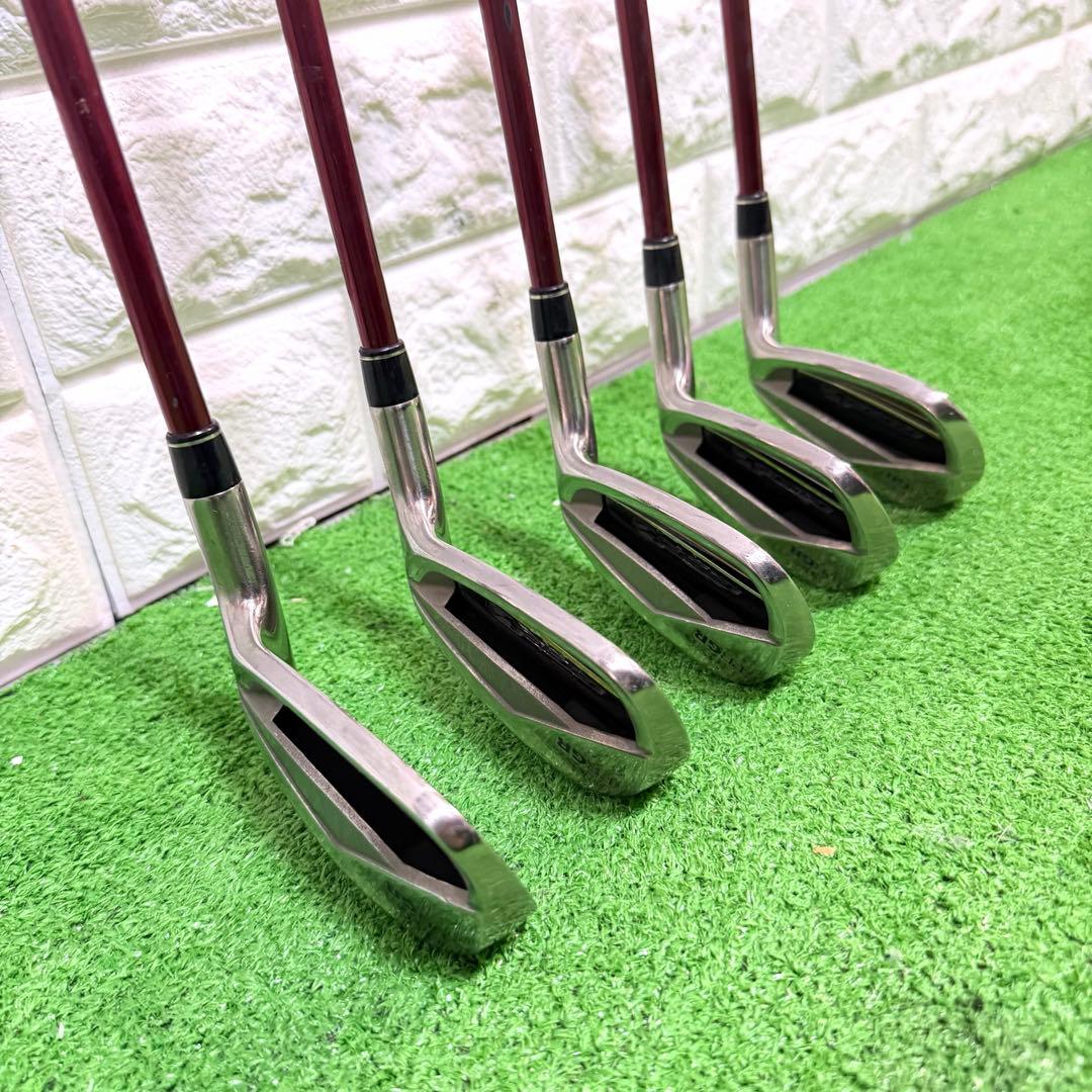 PRGR RED アイアンセット　5-9 全5本　SR 右打ち　グリップ良好