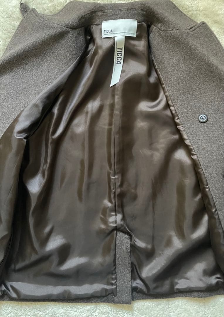 【極美品】TICCA ティッカ＊ピーコート＊モカ＊Spick&Span