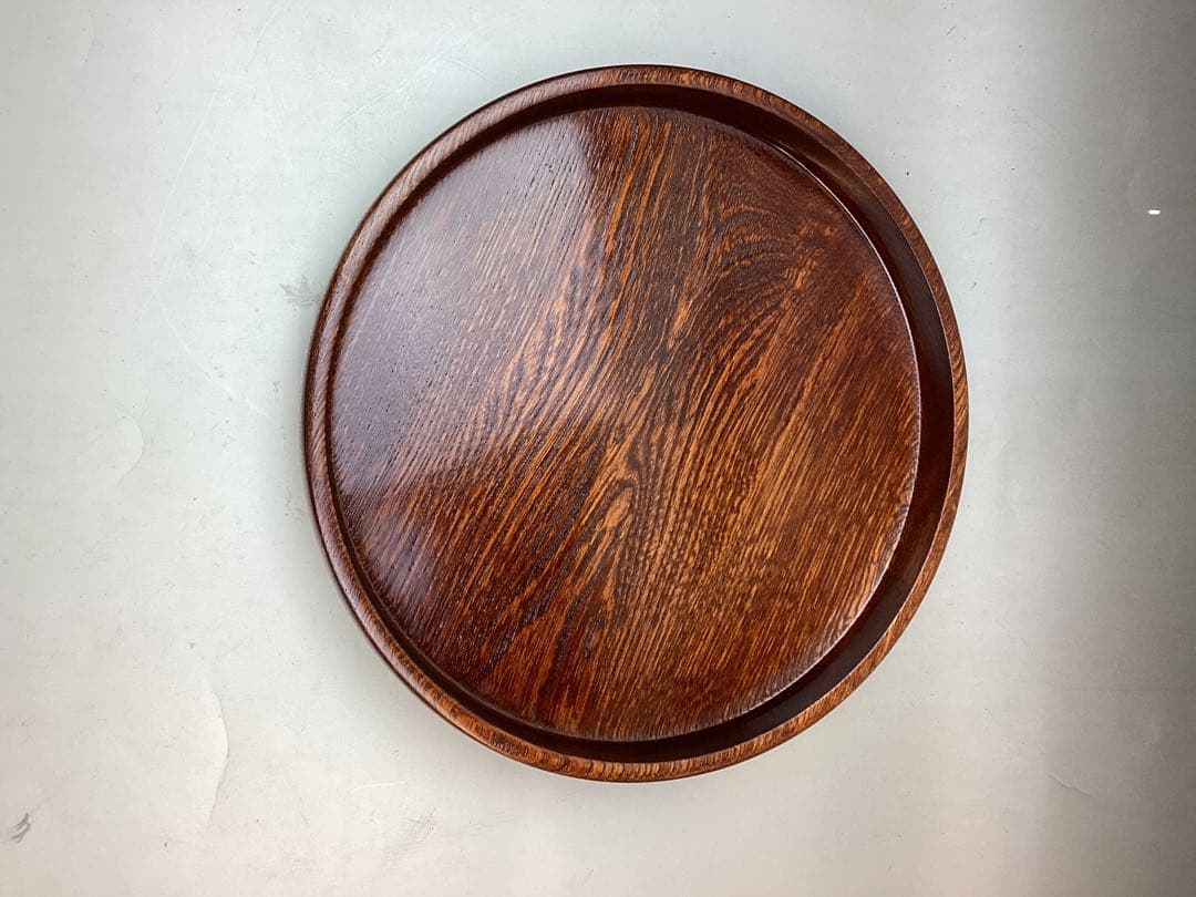 〈未使用〉木製￼ 御茶櫃　ちゃびつ くり抜き　茶道具　直径27cm　送料込み