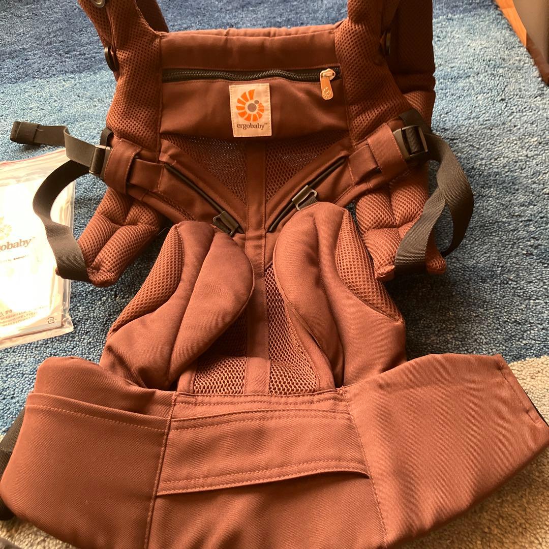 【美品】エルゴベビー 抱っこ紐 OMNI 360 ダークブラウン　クールエア