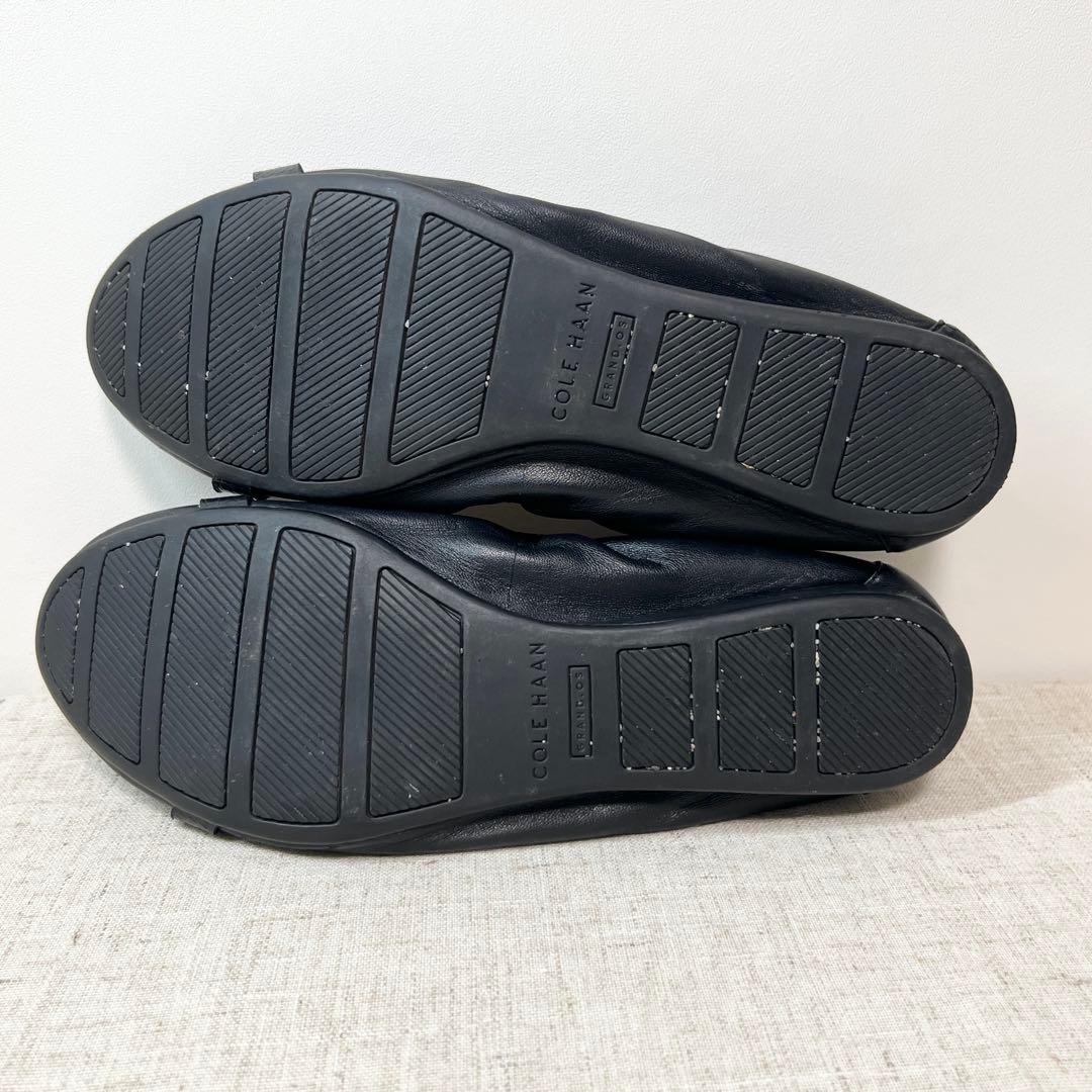 極美品★COLE HAAN コールハーン バレエ フラットシューズ CHロゴ