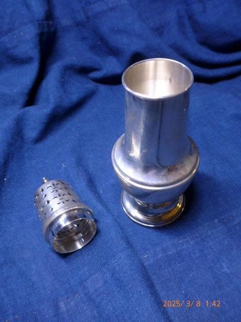 70年代英国老舗メーカ大型ソリッドシルバーシュガーキャスター 18cm 92g