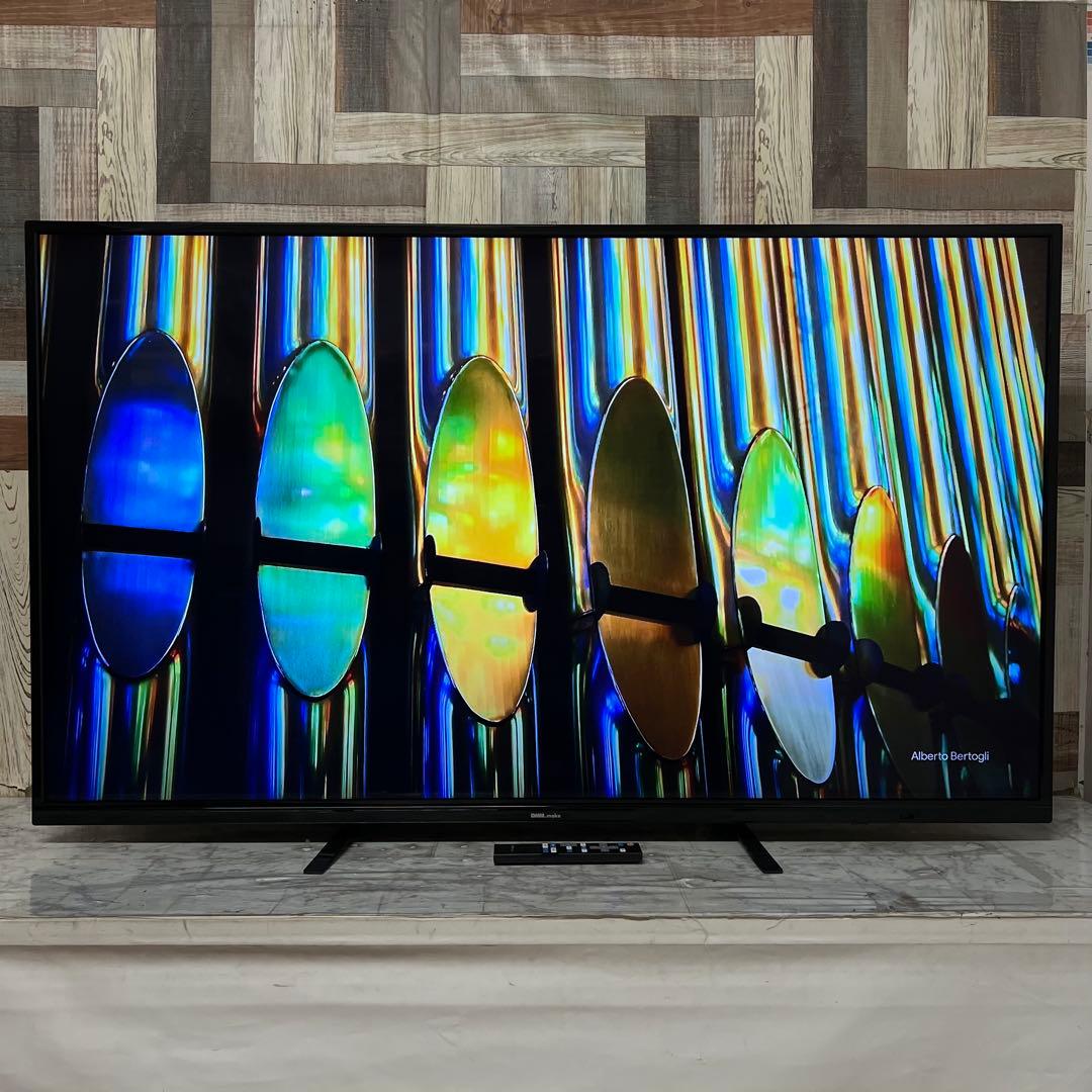 全国送料込❣️DMM55V型4K液晶ディスプレイHDRスピーカーリモコン