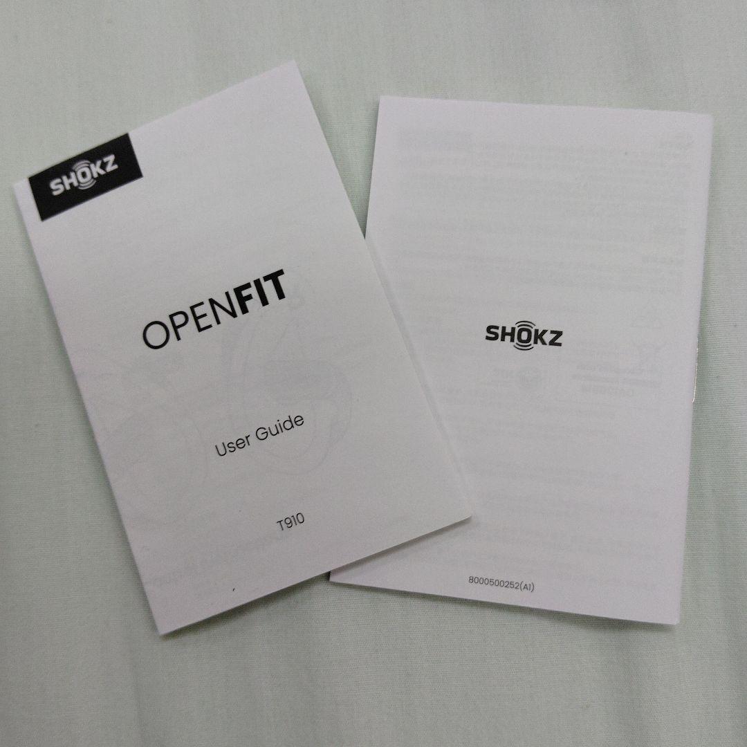 SHOKZ OPENFIT ブラック 骨伝導イヤホン