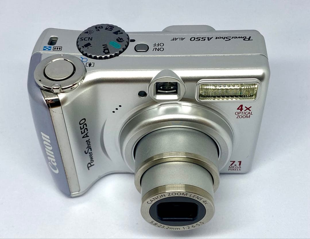 【美品】キャノン パワーショット A550 デジタル コンデジ 単三電池駆動