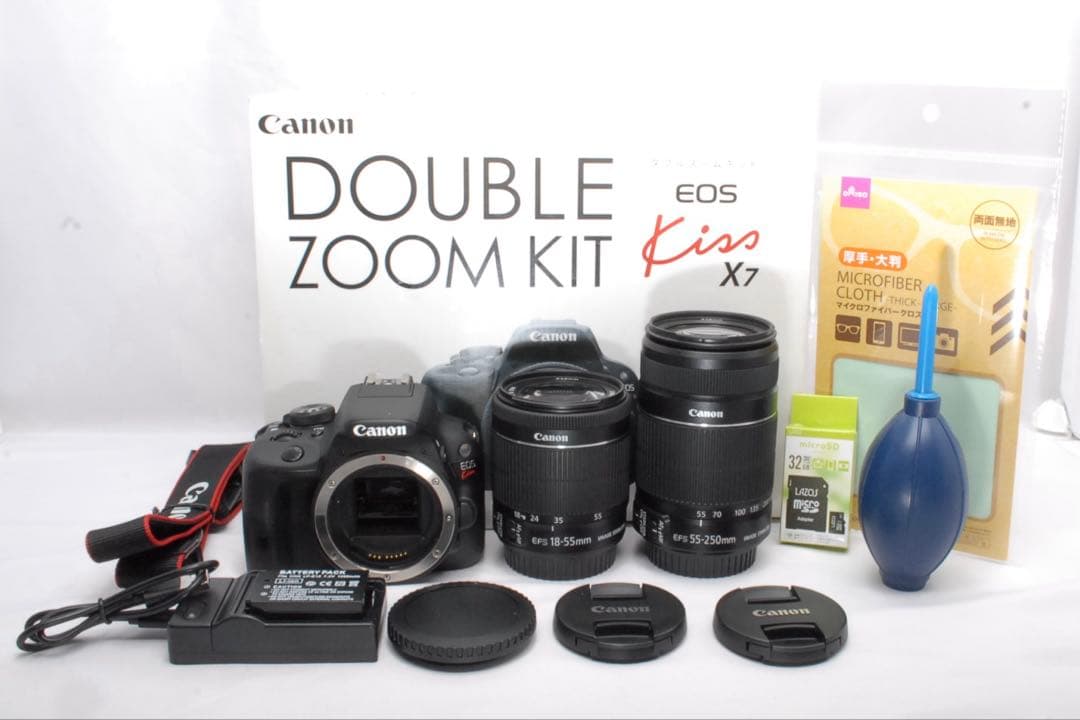 Canon EOS Kiss X7 ダブルレンズ 動作確認済み　STMレンズ