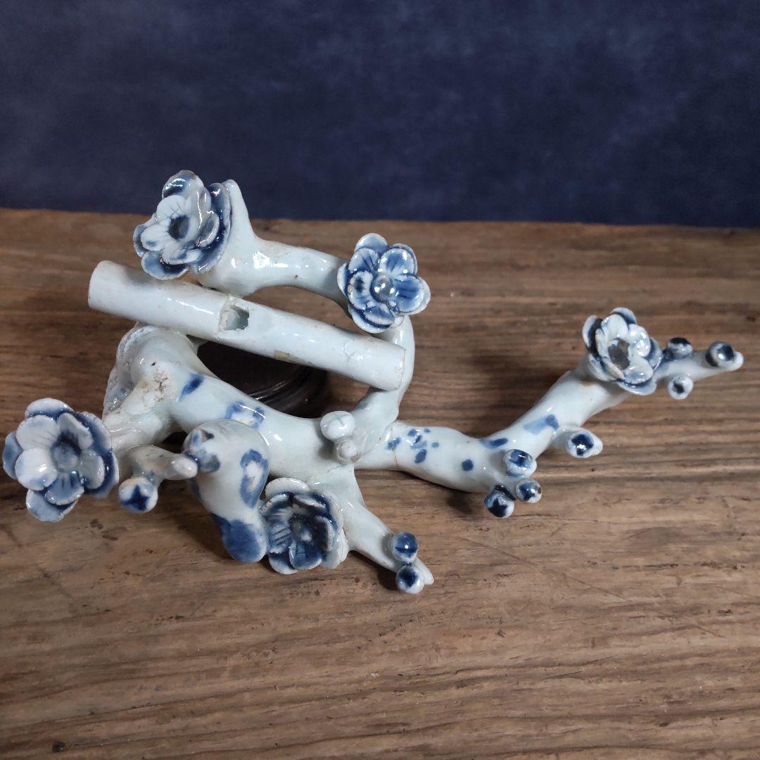 古伊万里、珍品、花と鳥梅に鶯