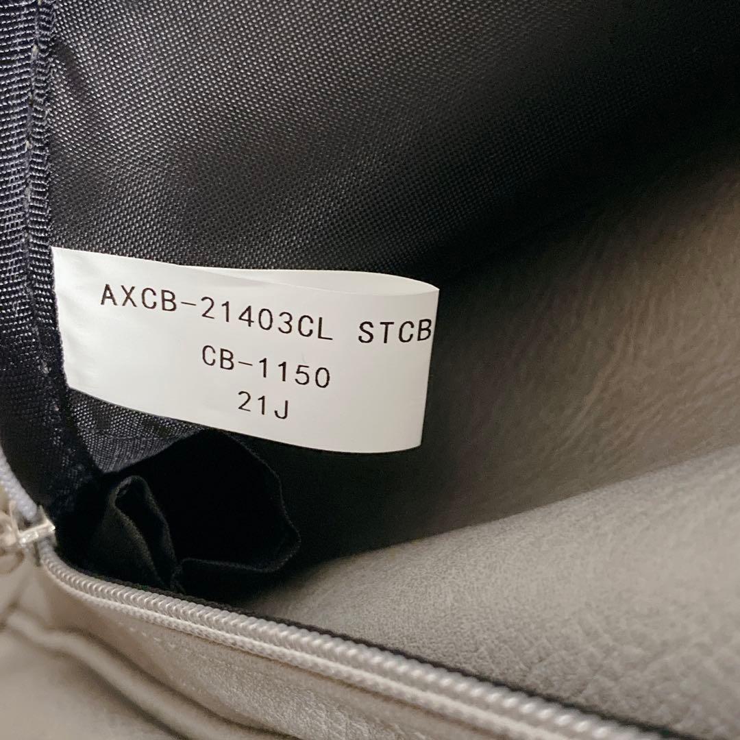 美品　AXEL　スタンド付キャディバッグ　グレージュ　9型　6分割　PUレザー