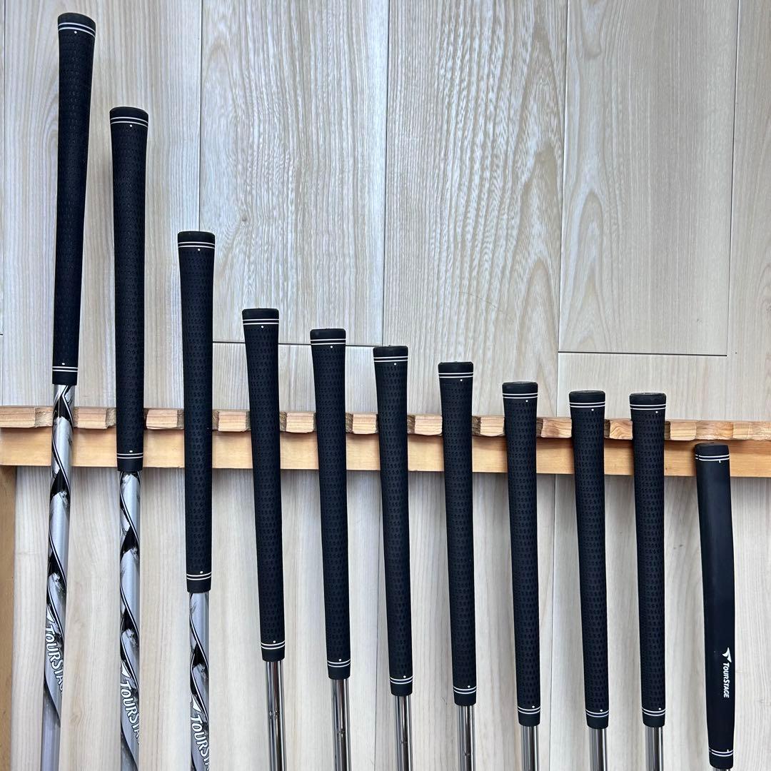 【メンズ右】ツアーステージ V002 メンズゴルフセット 美品　初心者