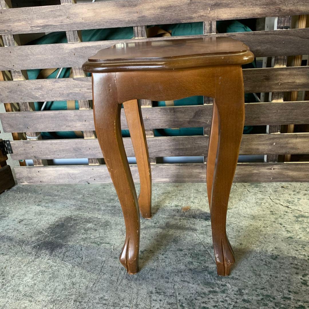 H886 レトロ家具 木製ネストテーブル 2点セット サイドテーブル 飾り棚