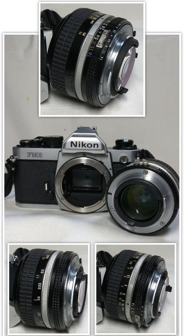 完動品！Nikon FM2 一眼レフ NIKKOR 50㎜ 1:1.4 綺麗です