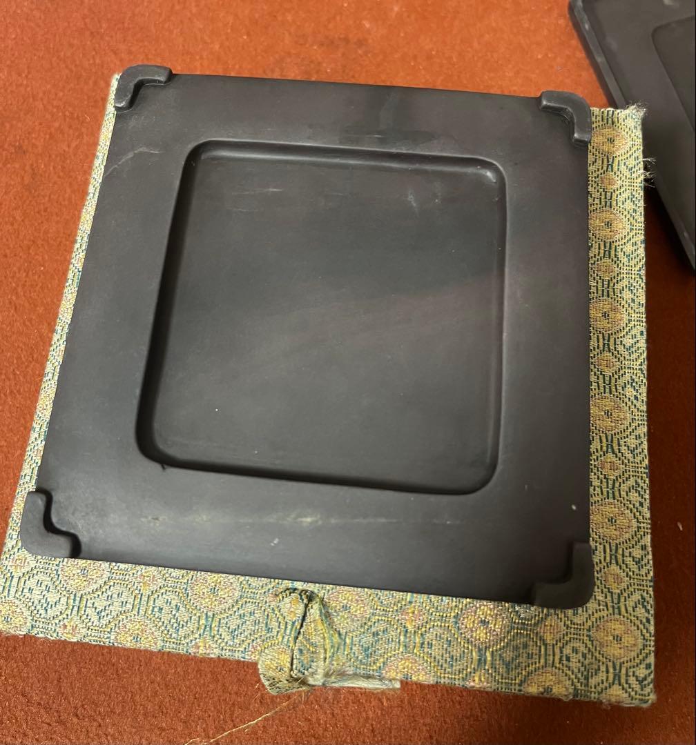端渓硯　蓋付硯　元箱付