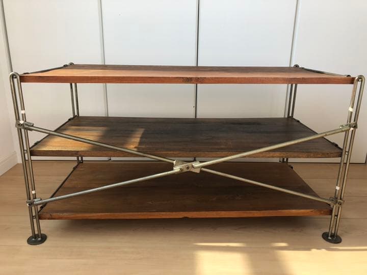 ＜a.depeche＞アデペシュ　アイアンシェルフ（1）オールドチーク