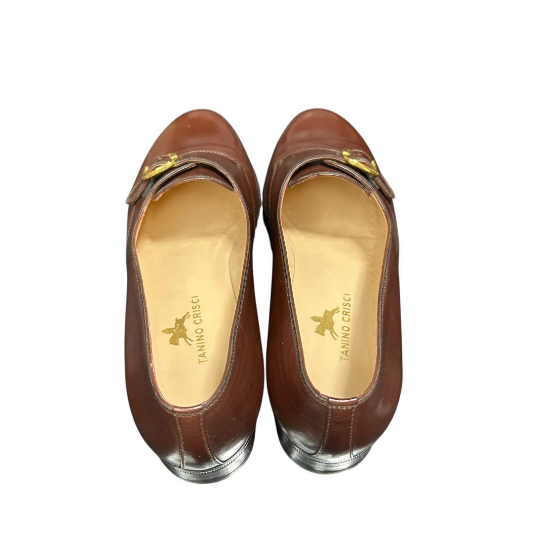 TANINO CRISCI タニノクリスチー モンクストラップ ブラウン 36