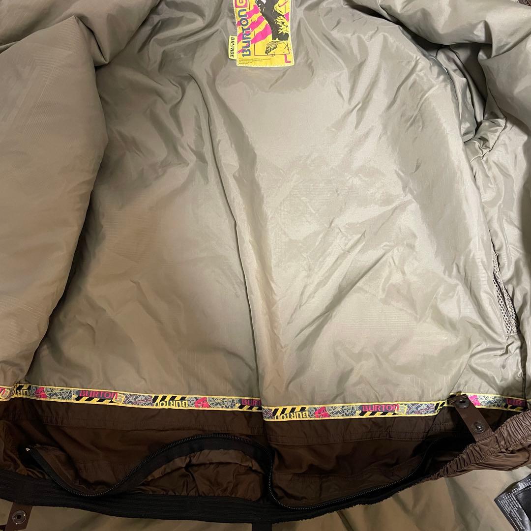 Burtonバートンスキーウェアスノーボードジャケットパーカーフード付き総柄希少