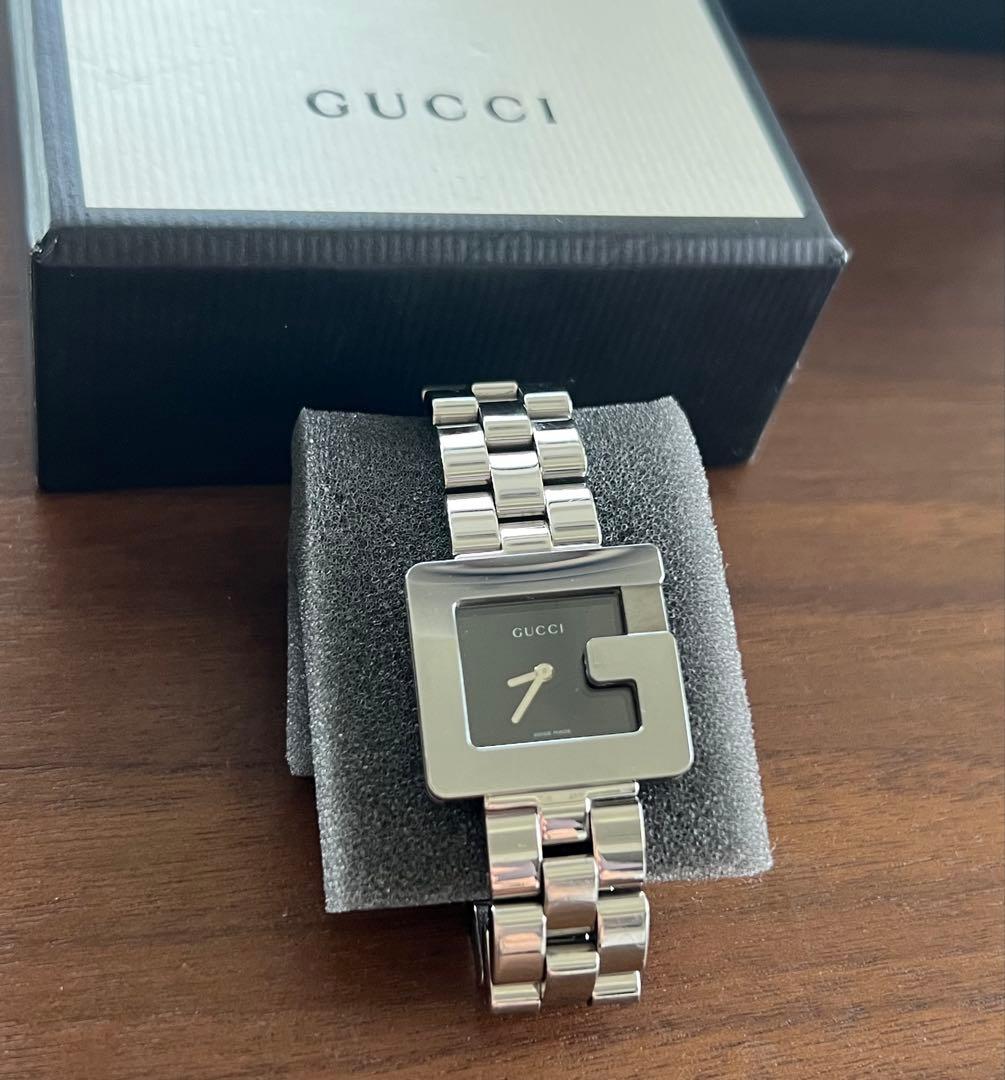 [お値下げ] GUCCI シルバー スクエアフェイス 時計