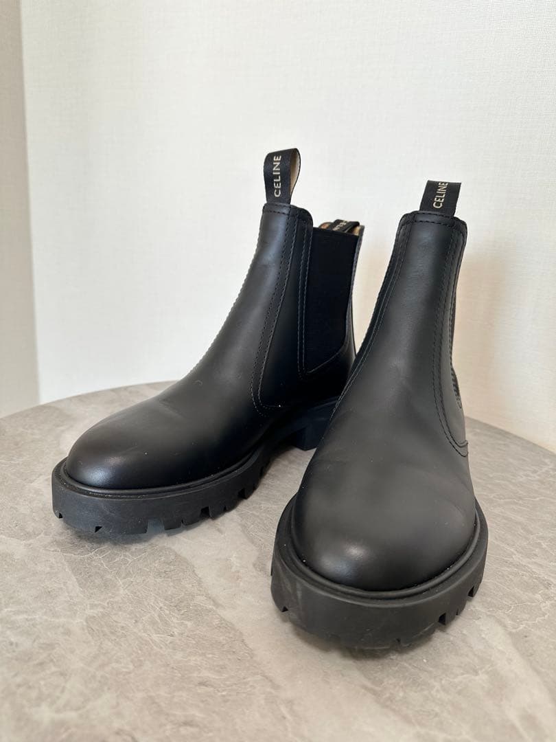 ⭐︎新春⭐︎CELINE マーガレット チェルシーブーツ ショートブーツ ブラック