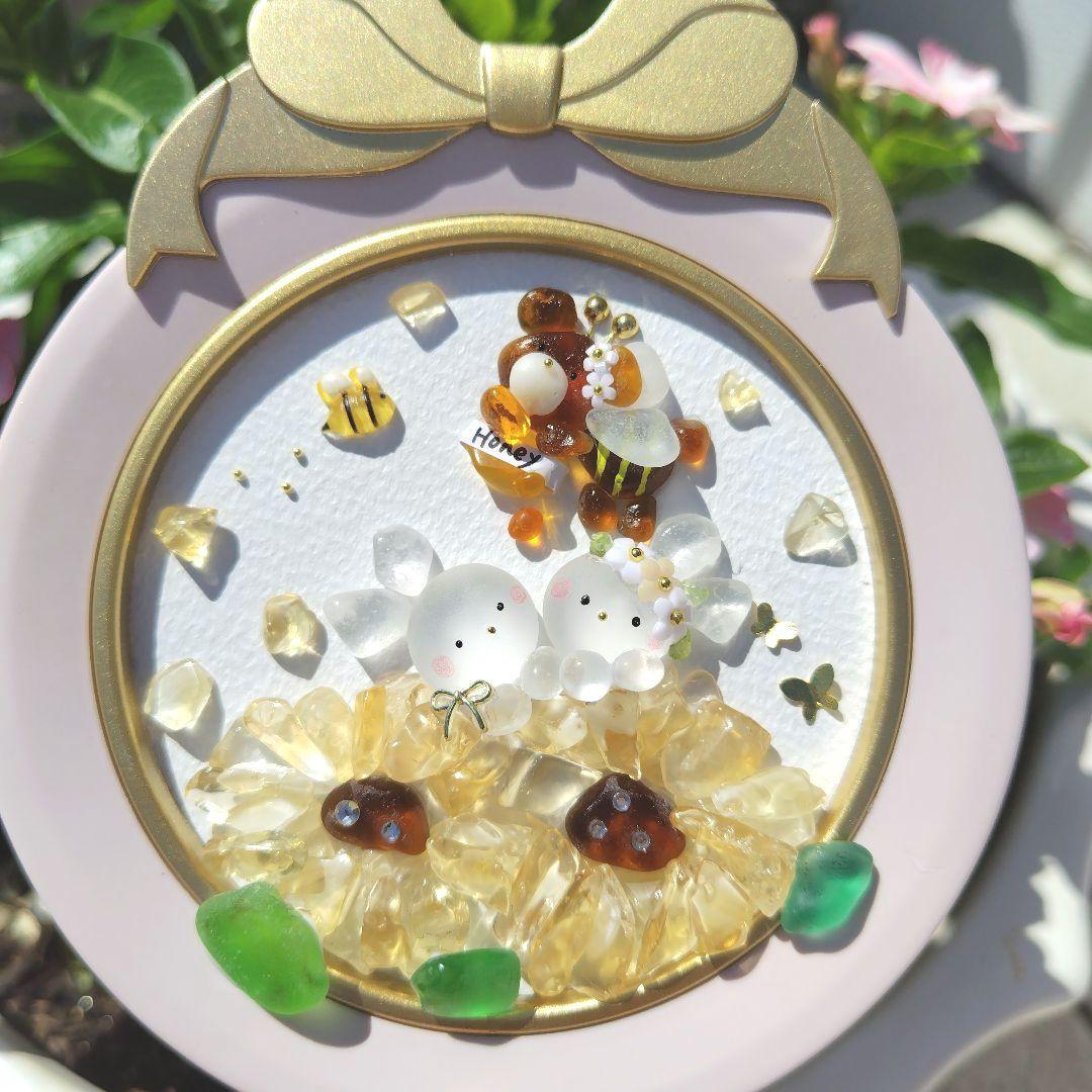 シーグラスアート『 向日葵と.。.:*♡～mini～』