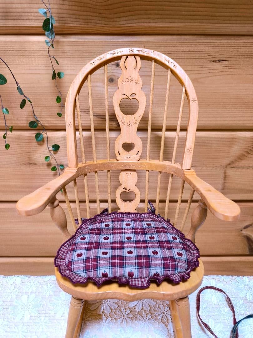 ⭐️アメリカンカントリー雑貨❤まん丸りんごのロッキングチェア✿ドール用✿