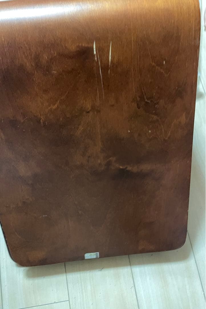 和モダン　ブラウン茶色 光製作所 木製座椅子 4脚セット