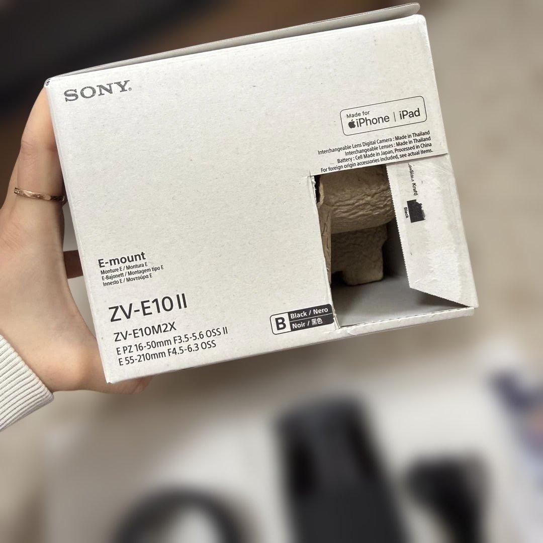 【極美品】SONY ZV-E10 II　ダブルズームレンズキット　ブラック