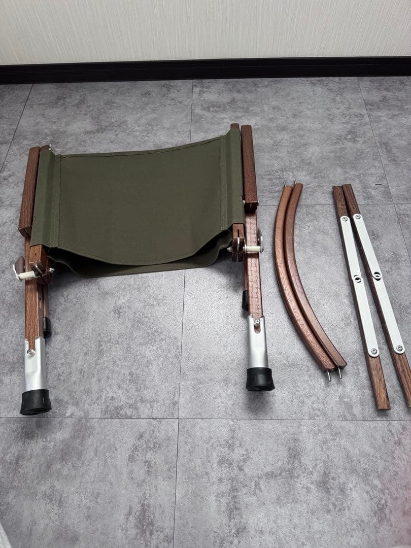 メーカー不明　キャンプ用木製チェア