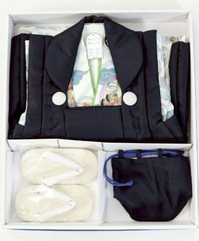 新品七五三○被布○男の子○753○着物○草履○男児被布セット○足袋6点◯超目玉