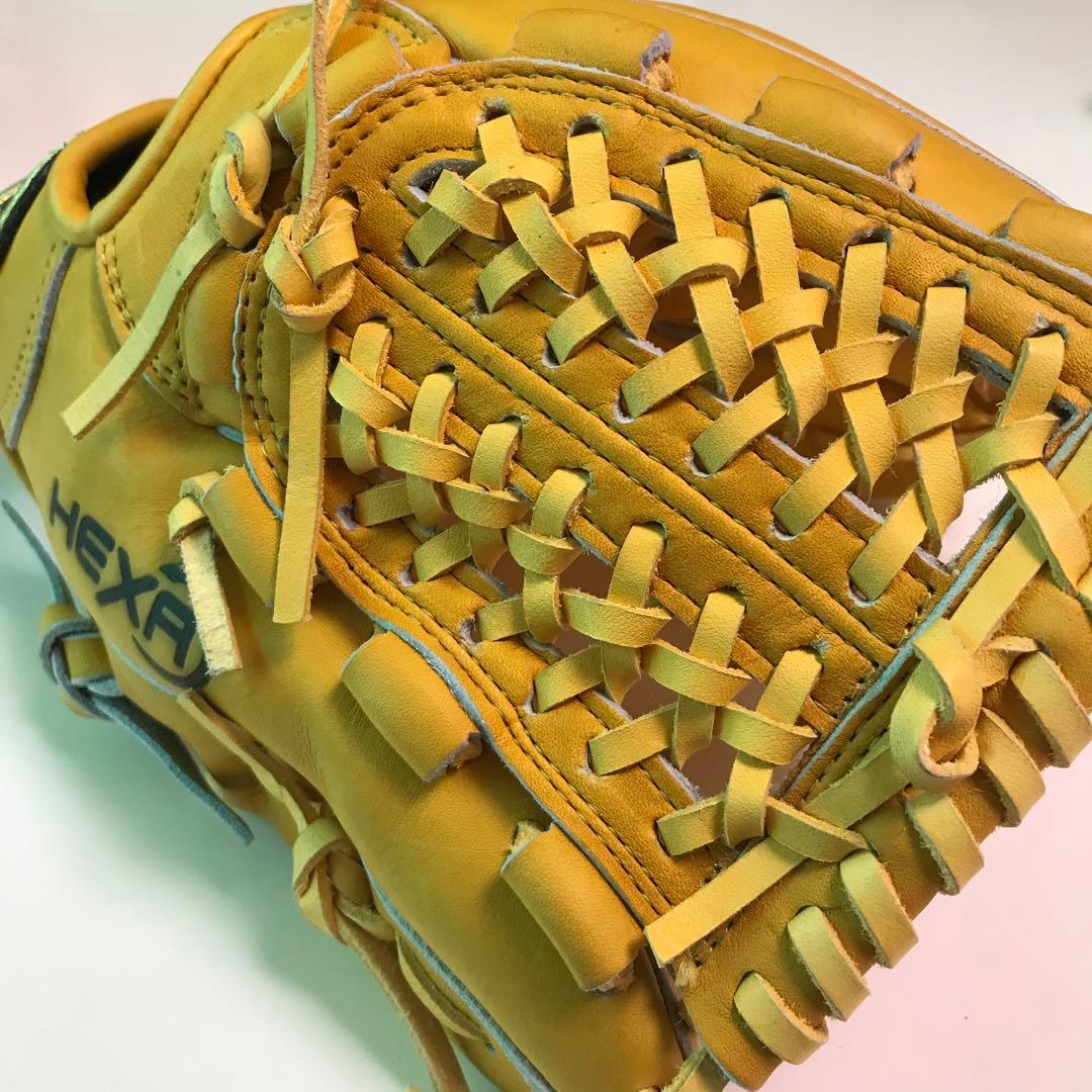 ヘキサ ヘキサスポーツ 軟式？ 野球 グローブ グラブ ◎日本製 良品 レア