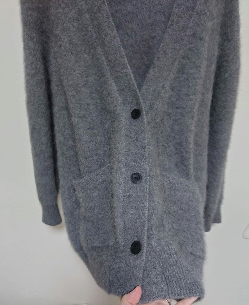 【るー☆】UNITED ARROWS フォックスカシミヤカーディガングレー