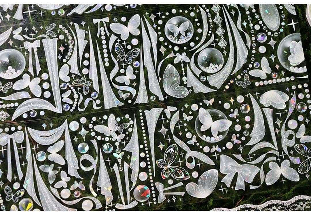 【3巻セット】カーテン リボン シャボン玉 蝶 背景に OKMT 新七天