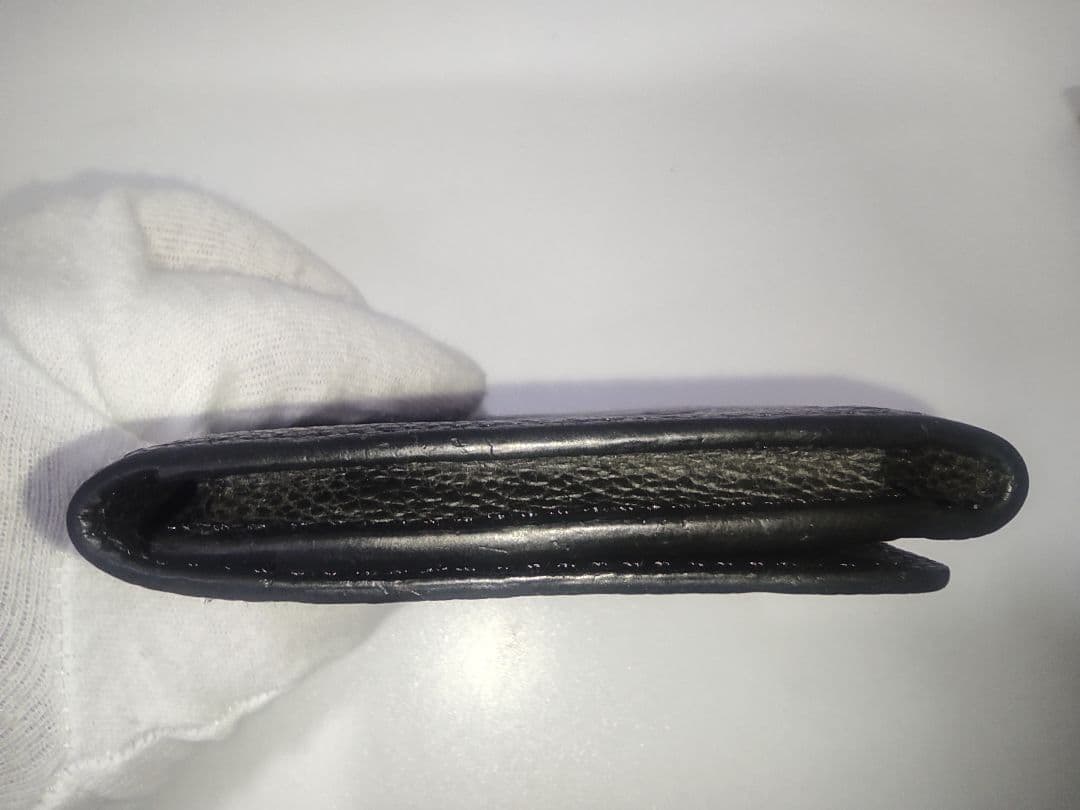 ルイヴィトン　 モノグラム　アンプラント　レザー　カードケース　ブラック　美品