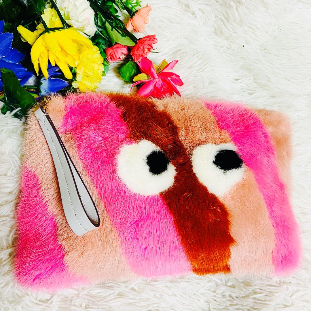 ANYA HINDMARCH✨アニヤハインドマーチ✨バッグ✨13万✨ミンクファー