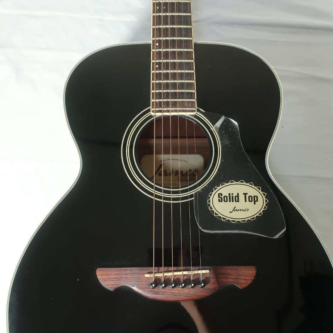 弦交換 美品 James JF400/BLK アコースティックギター ケース付ト