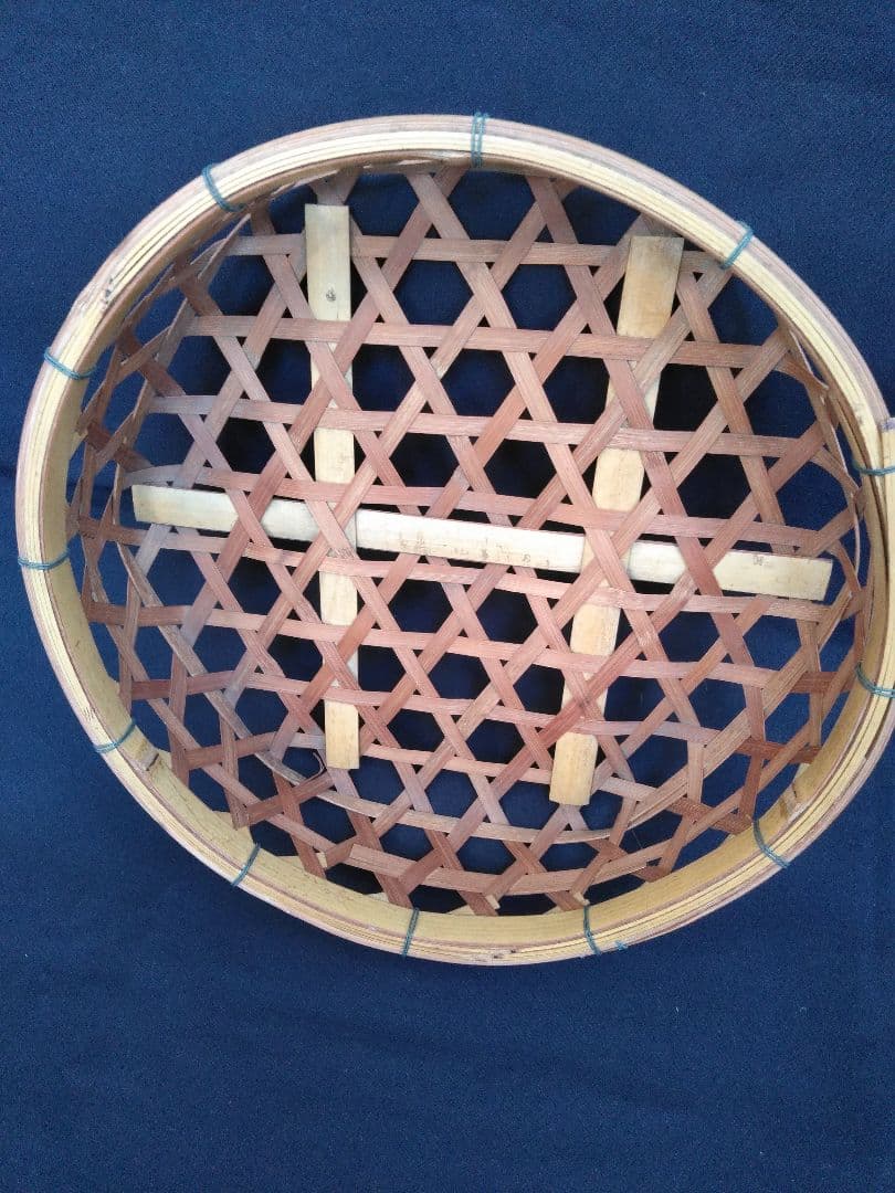 お値下げ　昭和レトロ　竹かご　大  小３ケ組