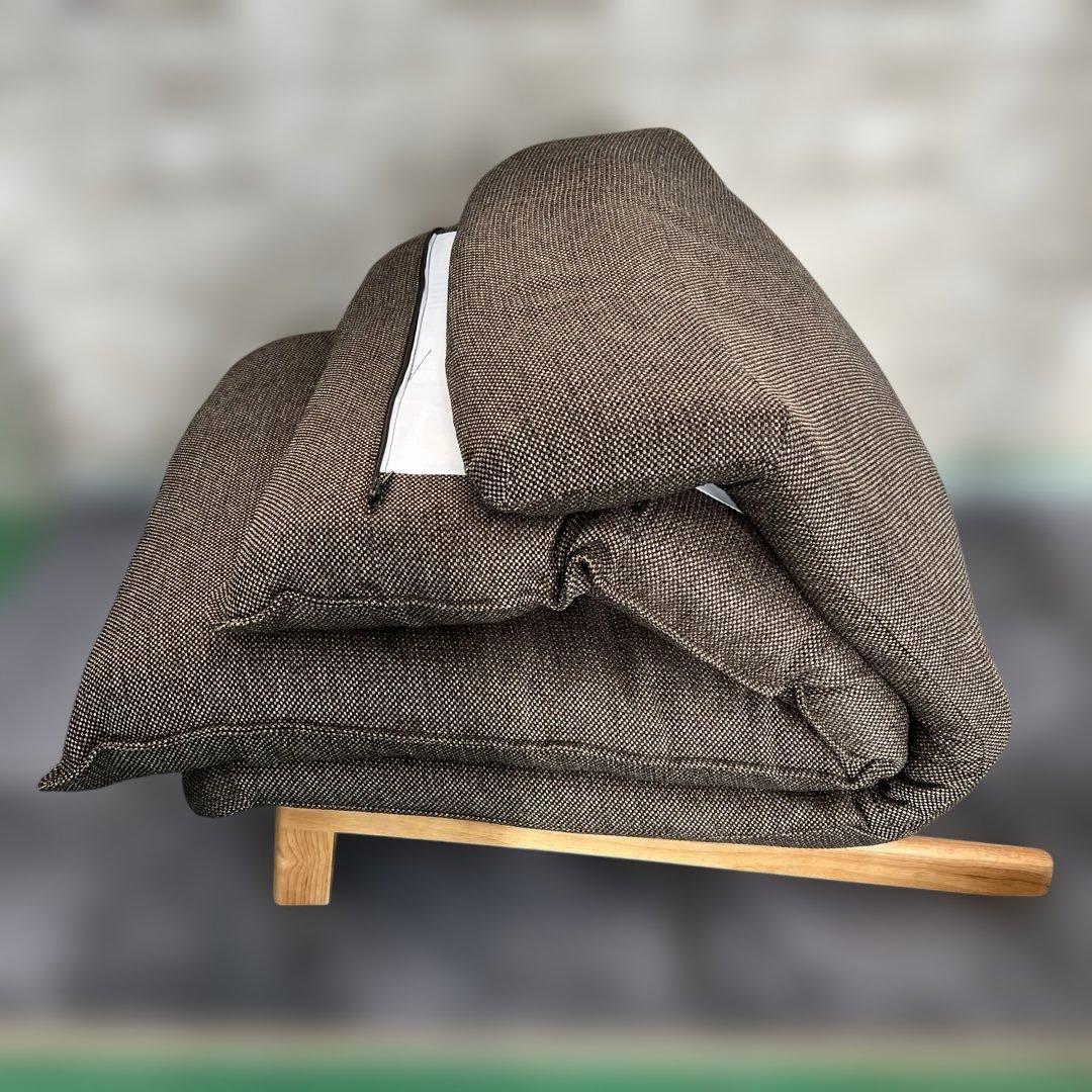 【美品】無印　ハイバックリクライニングソファ1シーター　ブラウン