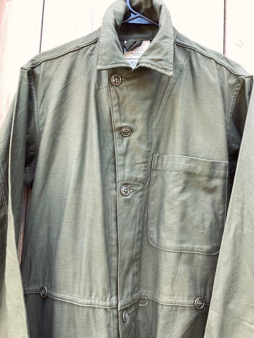 80s ヴィンテージ USA製 米軍放出品 カバーオール ツナギ アメリカ 古着