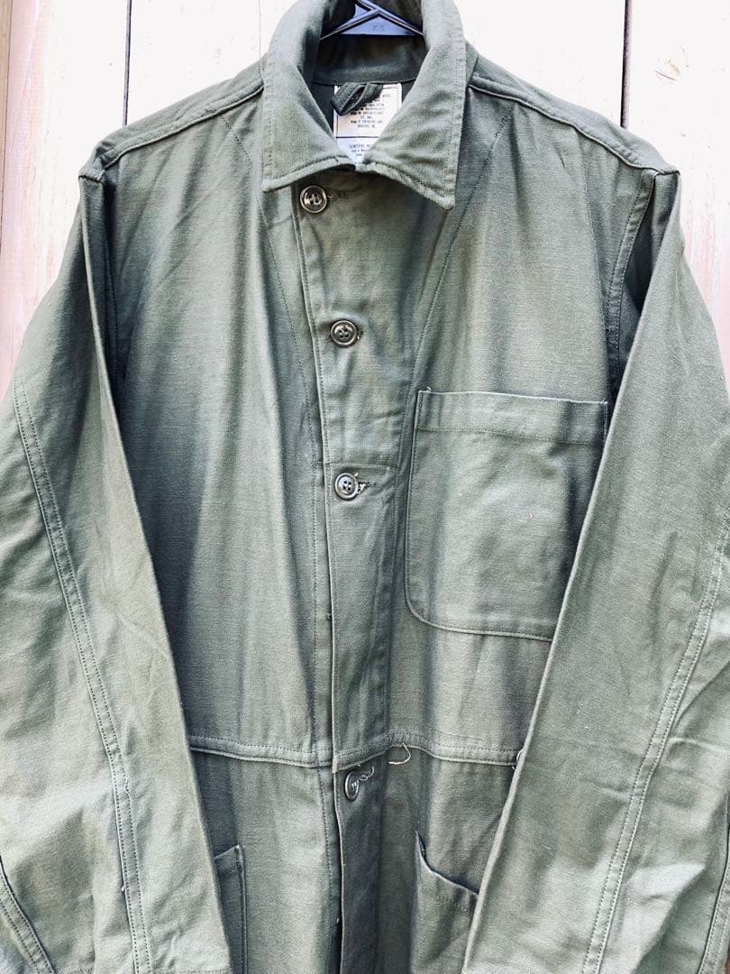 80s ヴィンテージ USA製 米軍放出品 カバーオール ツナギ アメリカ 古着