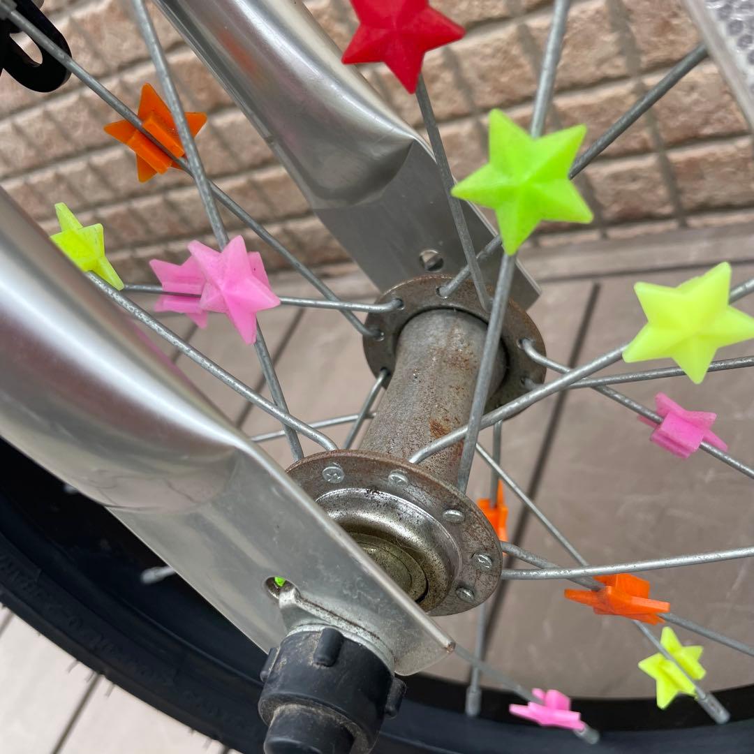 へんしんバイク 14インチ スタンド付属　紫　パープル