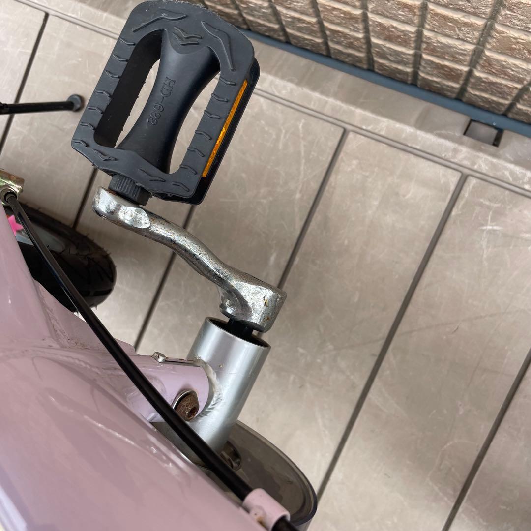 へんしんバイク 14インチ スタンド付属　紫　パープル